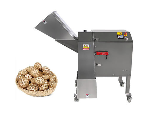 Máquina para cortar en trozos de hortalizas y hongos comercial en tres dimensiones 1000 kg/h con entrada grande