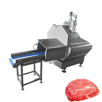 Máquinas para cortar porciones horizontales de carne para carne congelada con hoja de hoz