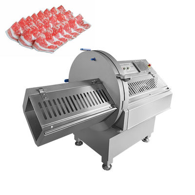 Máquina de corte de rebanadas de hueso y hueso sin hueso de alta precisión para carne congelada con pantalla táctil fácil de usar