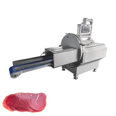 Máquina cortadora de rollo de carne de res congelada Chuck con grosor de corte ajustable de 0.5-30 mm