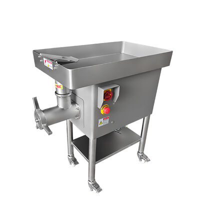 Máquina industrial para picar carne con capacidad de 600 KG/H, construcción de acero inoxidable SUS 304 y potencia de 2.2KW