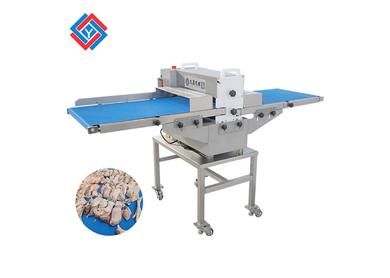TJ-309D modificó la cortadora de la carne para requisitos particulares fresca de la banda transportadora de 500 anchuras con las cuchillas dobles para cortar la carne sin daño