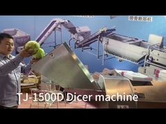 máquina de corte en cuadritos 3000KG/H de la fruta y verdura comercial 3D